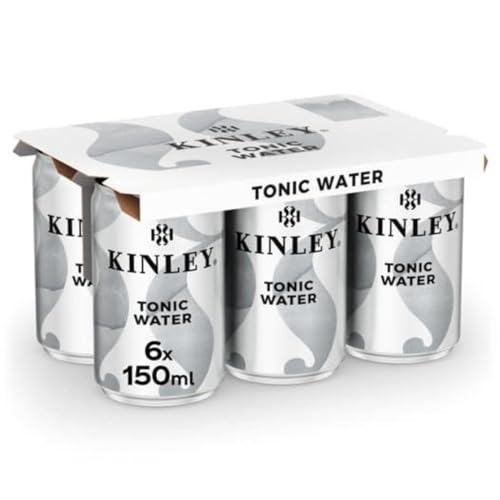 Kinley Tonic Water, Acqua Tonica con note di Limone, Lime e Lemongrass, Adatta alla Mixology, Per Drink Rinfrescanti e dal Sapore Inconfondibile, Bevanda Analcolica - 6 Lattine da 150 ml Kinley Tonic Water, Acqua Tonica con note di Limone, Lime e Lemongrass, Adatta alla Mixology, Per Drink Rinfrescanti e dal Sapore Inconfondibile, Bevanda Analcolica - 6 Lattine da 150 ml