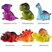 6 Packs Light-Up Floating Dinosaur Bath Toys Set, for Baby Toddler Nephew in Birthday Christmas Easter , Great Water Bathtub Shower Pool Bath Toy for Children Preschool