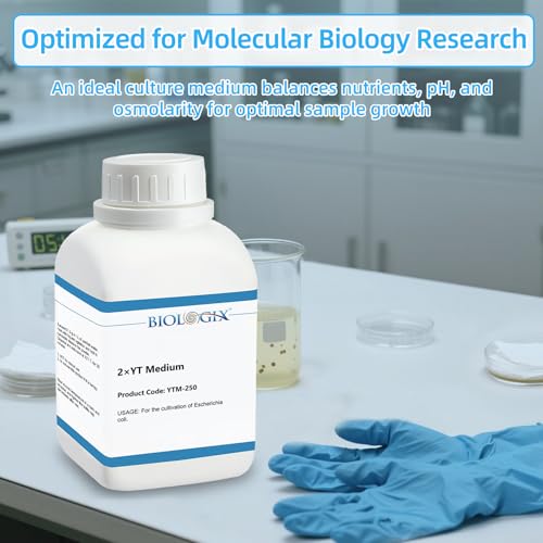 Image of 2xYT Medium Powder, Culture Media with Tryptone, Yeast Extract & Sodium Chloride for E. coli Growth, Lab Bacterial Culture Medium, 250g / Bottle