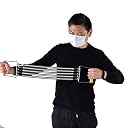 Spring Wall Pulley Chest Expander Removable Spring Muscle Fitness Stretching Training Bands with Wooden Handle gallery image