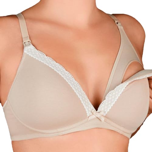 Selene, Sujetador de Lactancia para Mujer en Algodón, con Copas