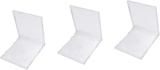 Veemoon 30 Unidades Caixa De Disco De CD Transparente Caixa De CD Transparente Caixa De CD De Plástico Transparente Caixa De CD Quadrada Caixa De CD Transparente Pacote De CD Suporte De