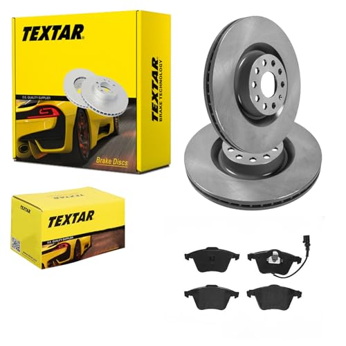 BandelOne enthält Textar Bremsscheiben 345mm Beläge vorne passend für Golf 6 Gti R A3 S3