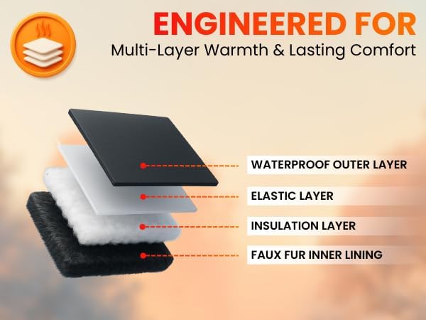 Heat Logic Thermal Winter Gloves, Touchscreen Compatible with Fleece Lining For Cold Weather, Water-Resistant Hiking Gloves - Image 5