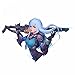 Autocollants de voiture exquis Blue Combat Girl Colorful Autocollants de voiture et Anime décoratifs Moto-tronc étanche Motorcycle Scratch-Srame-Srotte Panneaux PVC13X8CM intéressant (Size : 13x8cm)