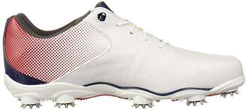 Footjoy Men's D.n.a. Helix-Previous Season Style Golf Shoes White 10.5 M Red/Blue, Us #TOP5