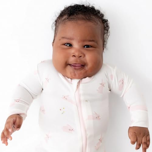 Image of Bamboo Little Soft Baby Footie Pajamas, Baby Clothes, Newborn Sleepers, 95% Viscose and 5% Spandex, 0-24 Months