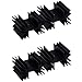 4 PCS Aluminum Heat Sink Heatsinks Module Cooler Fin with 2-Pin for Mos Transistor Triode 35 * 42 * 25.4MM