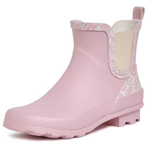 Laura Ashley Women's Rain Boots, Mid Cut Rubber Rain Boots ...