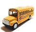 KiNSMART KiNSFUN Yellow School Bus 5" Die Cast Metal Model Toy Car