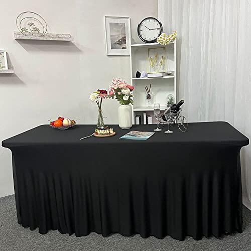 Couvrette de table extensible en spandex pour réception d'anniversaire et buffet d'hôtel - 7