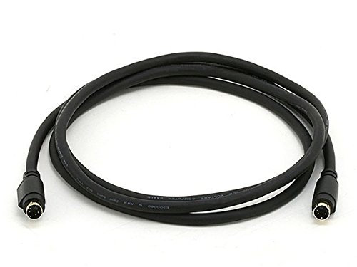 Monoprice 102402 6-Feet S-Video Cable DVD DSS SVHS Cable S-Video M/M, 24K Gold Plated