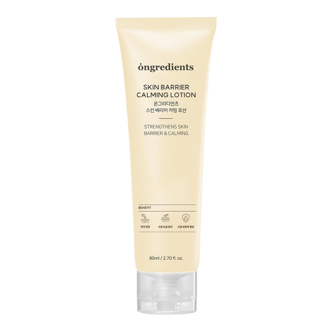 ONGREDIENTS Skin Barrier Calming Lotion | Lightweight Moisturizer for Dry, Sensitive Skin | Centella, 9-Peptide Complex, Glucose, Soothing,Hydrating | Vegan, Korean Skin Care (80ml)-image-40