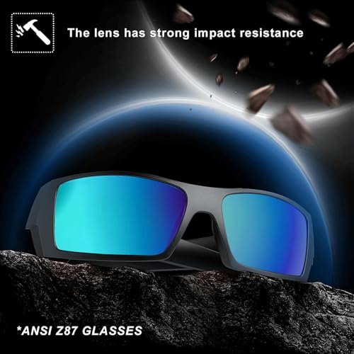 Image of WISTON Z87 Sunglasses Wrap Around Sunglasses for Men Rectangular Safety Glasses UV400 for Sport Working 8231
