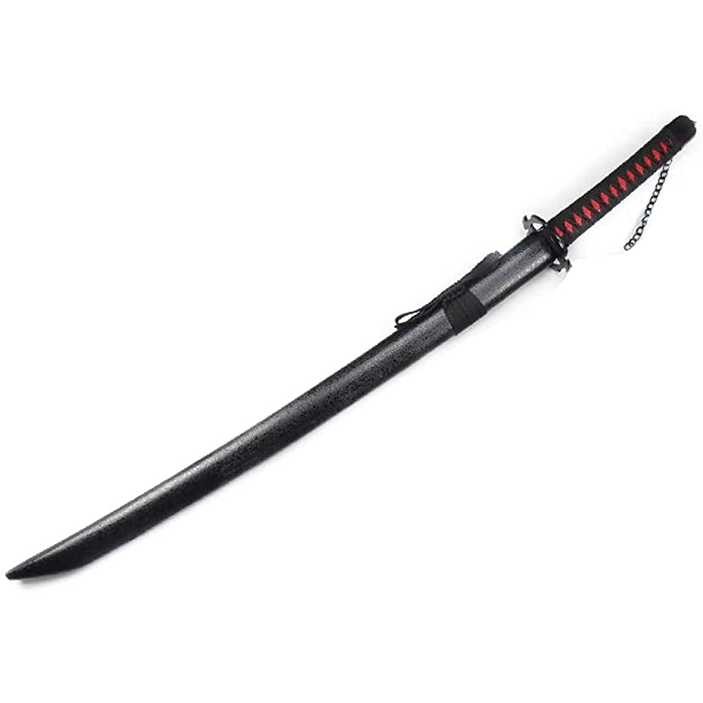 Uvency Kurosaki Ichigo Blade Cos Wooden Sword Bleach Prop Model, for Anime Lovers Cosplay Props Toys Slayer Blade Weapon Toys Animation Exhibition Ninja Sword Toys/Type 1