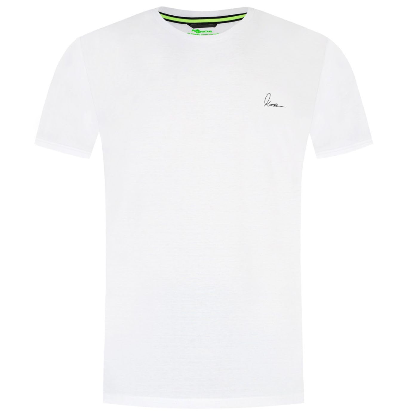Korda White Minimal Tee T-Shirt For Fishermen, Size: Xl