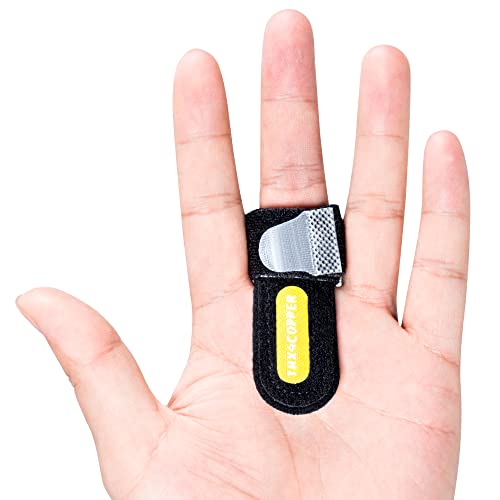 Thx4COPPER Attelle de Doigt de déclenchement Orthèse Doigts Respirante Réglable Manchons,Pour Doigt de gâchette L'articulation Stabilisateur Soulagement Douleur au Doigt,Cinq doigts Universel Cover