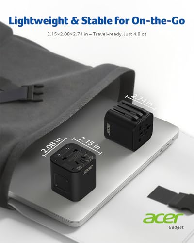 Acer US to Europe Plug Adapter, Universal Travel Adapter, International Power Adapter for - image 4