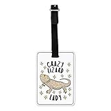 Photo Gallery gift base pazzo lizard donna stars visivo targhetta bagaglio con nero cinturino Photo Gallery gift base pazzo lizard donna stars visivo targhetta bagaglio con nero cinturino