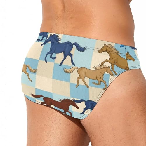 Men's Quick Dry Swim Briefs, Adjustable Drawstring Beach Shorts for Surfing3