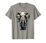 Elefante de la Sabiduría Majestuoso Elefante en Colores Camiseta