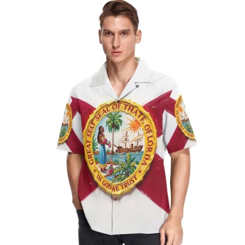 Chemise hawaïenne Floride GuoChe, le cadeau idéal pour homme passionné de voyage