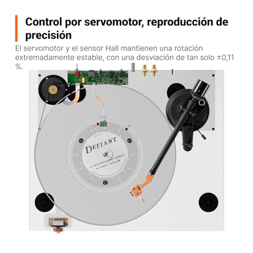 Fosi Audio Luna3 Tocadiscos con Brazo de Aluminio y Cápsula VM95E 4