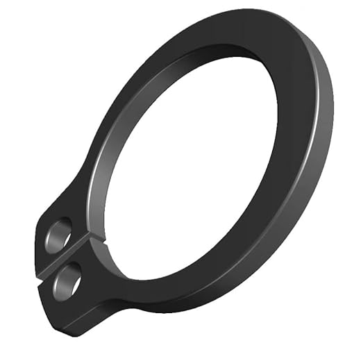 7 mm Anillos de Retención, clips en C externos, anillos de seguridad para trabajos pesados, anillos elásticos con acabado de fosfato negro en acero al carbono, clip tope DIN471 para eje (10 piezas)