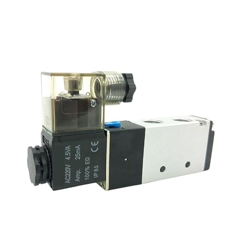 4V210-06/08 Solenoid Valve G 1/8" G 1/4" Two Position Five Way Pneumatic Air Control Valve(4V210 08 Common G1-4,AC220V,10PCS)