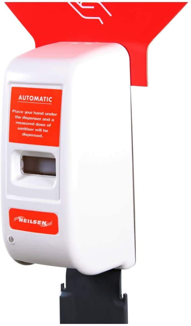 AB1 Flexzon Dispenser Sanitizer Stazione Stand Contactess Sensore Automatico Alimentato a Batteria