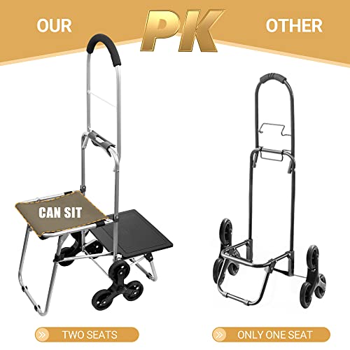 Klvie Chariot de courses pliable pour courses, chariot d'escalier — free download
