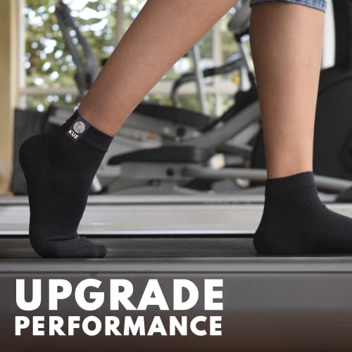 Image of KUE Knee Compression Socks for Men & Women - 18-21 mmHg Support for Pain Relief, Circulation, Blood Recovery - Sports, Running, Football, Cycling - Knee-High, Moisture-Wicking