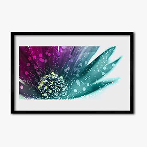 Art nature flower plante sous cadre pour illuminer un mur sombre