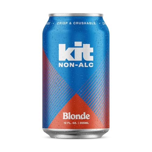 Kit Non-Alc - Non-Alcoholic Craft Beer – Blonde - 6 Pack, 12 FL OZ, 4 Simple Ingredients – Gluten-Removed, Vegan Friendly, Dairy Free (Blonde)