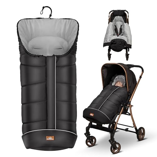 bemece Fußsack Kinderwagen Winter, Universal Fußsack Buggy mit Warmem & Bequemen Kristallvelours...