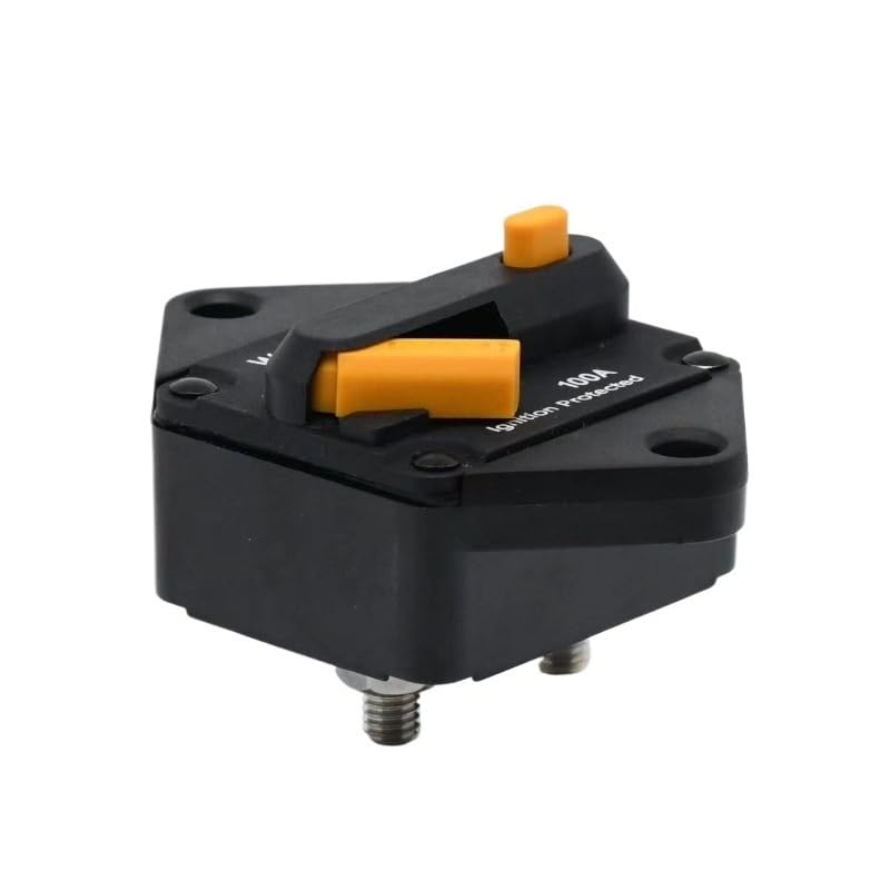 48V Car Yacht RV Circuit Breaker Automatic Audio Retrofit Fuse Manual Recovery Switch 40A 50A 60A 80A 100A 200A Protector(150A)