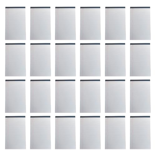 Bloc juridique lot de 24 carnets de notes lisses double face papier déchirure rapide
