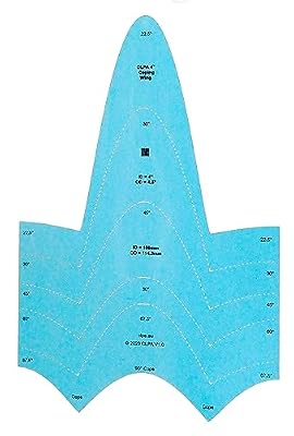 CLPA 4" Coping Wing - A Clear Polycarbonate All in one wrap Around Pipe Notching and Coping Template for Marking 4 inch (ID) Pipe at Angles of 22.5, 30, 45, 60, 67.5 and 90 (cope) Degrees.