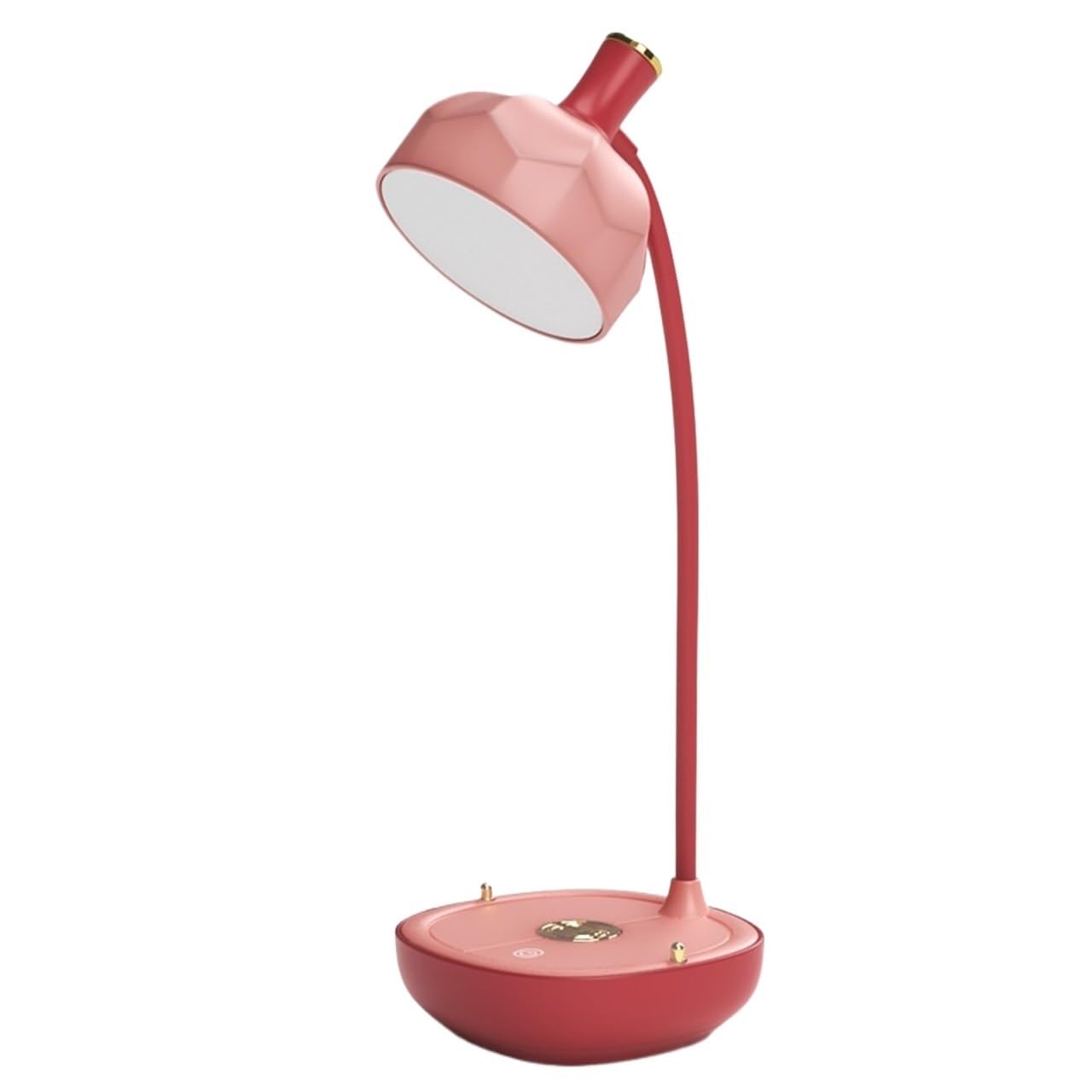 Lampara Escritorio para Oficina Lámpara De Escritorio con Control Táctil Recargable por USB, Luz LED For Estudio Moderno Flexo Escritorio(Pink)
