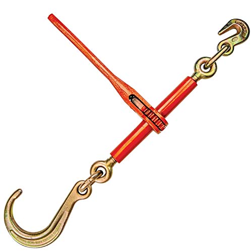 Image of VULCAN Ratchet Binder with Towing J Hook - 5,400 Pound Safe Working Load (Works with 5 /16 Inch or 3 /8 Inch Chain)