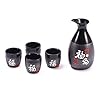 Sake Set “Nagoya” 5-delig van aardewerk, inhoud: 295 ml
