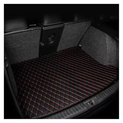 Tapis de coffre pour Dodge Journey 2009-2015 en cuir noir et rouge