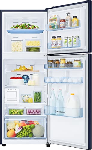 Image of Samsung 291L 2 Star Convertible 5 In 1 Curd Maestro Digital Inverter Frost-Free Double Door Refrigerator Appliance (RT34C4622UZ /HL,Midnight Blossom Blue