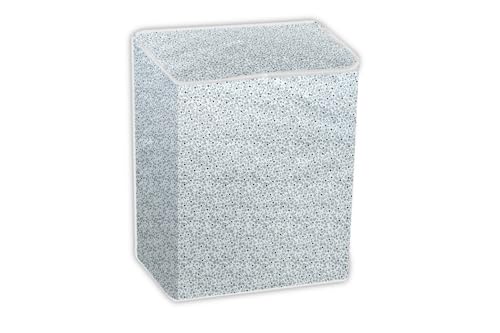 Image of The Furnishing Tree PVC Washing Machine Cover Compatible for Samsung 8 KG Semi-Automatic Top Loading WT80C4200GG /TL, Washing Machine Waterproof and dustproof, Floral Pattern Bright Grey