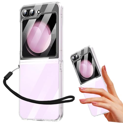 �yWenziLior�z Galaxy Z Flip6 �Ή� �N���A �n�[�h�P�[�X �X�g���b�v�t�� �K�p Galaxy ZFlip6 SC-54E SCG29 �N���A�P�[�X �M�����N�V�[ z�t���b�v6 �g�уJ�o�[ PC�f�� ���^�y�� �ϏՌ� �S�ʕی� ������