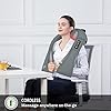 Snailax Cordless Shiatsu Neck Back Massager with Heat, Shoulder Massager, Portable Rechargeable Massagers for Neck and Back Pain Relief, Electric Massager Pillow, Gifts for Women, Men (Grey) #5