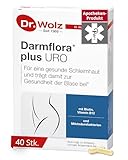 Dr. Wolz Darmflora plus URO Kapseln für eine gesunde Schleimhaut und trägt damit zur Gesundheit der Blase bei, 40 pzas Cápsulas