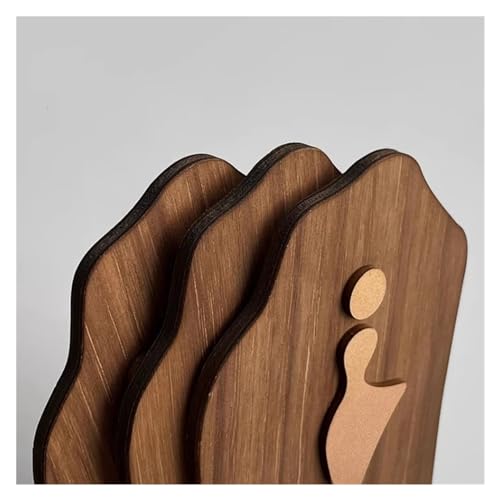 Panneau de toilettes en bois : la solution adhésive pour guider vos invités - 8