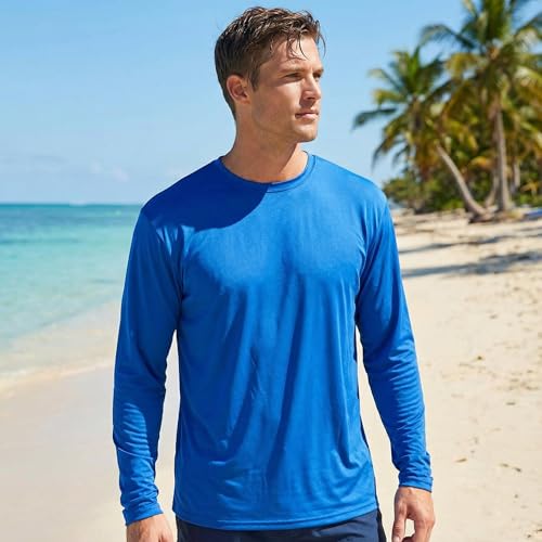 Image of Hardcore Men's Long Sleeve Loose Fit Rash Guard Surf Shirt Water Sports Swimwear