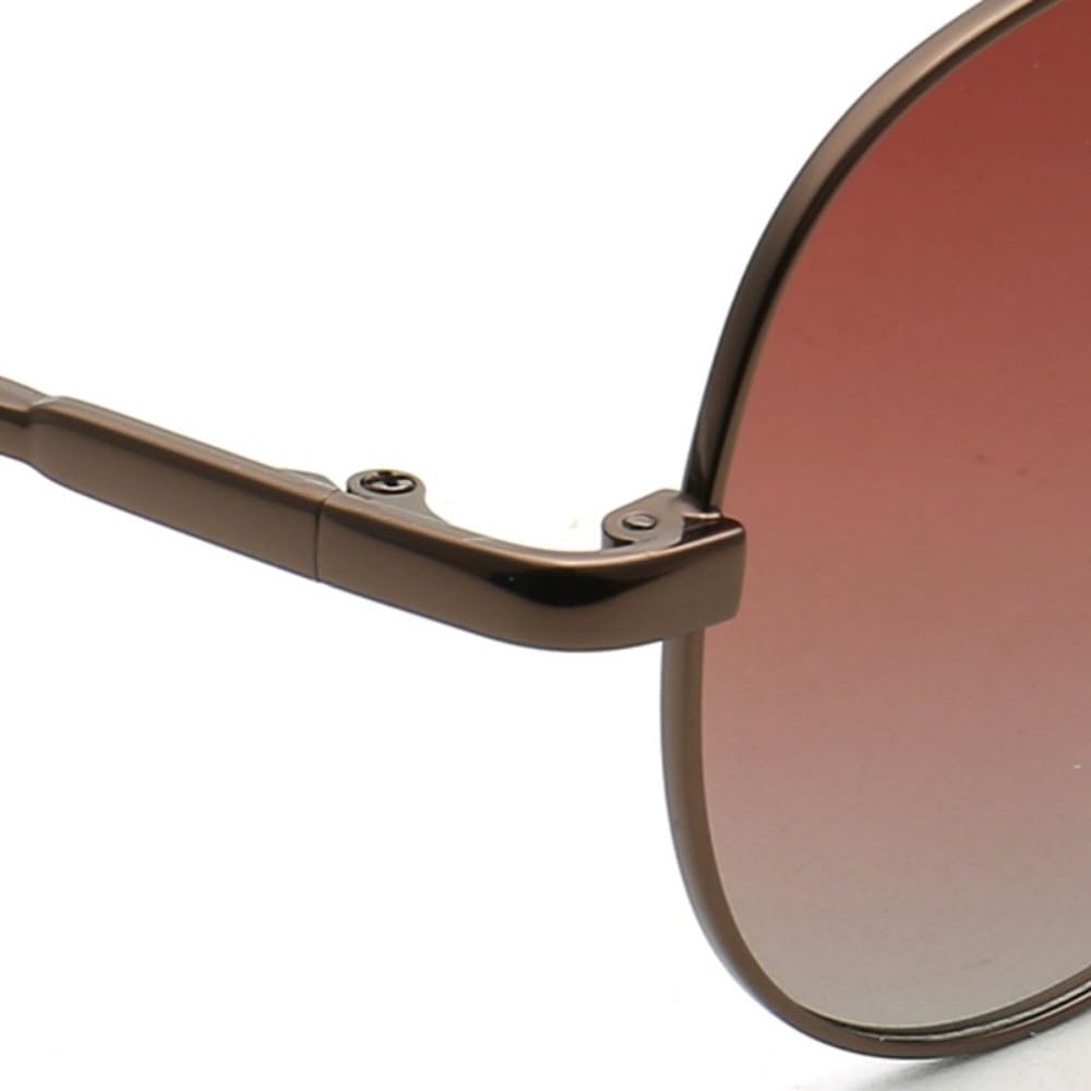 Gafas de sol polarizadas de metal, flexibles, modernas, color dorado, protección UV400 para conducir.